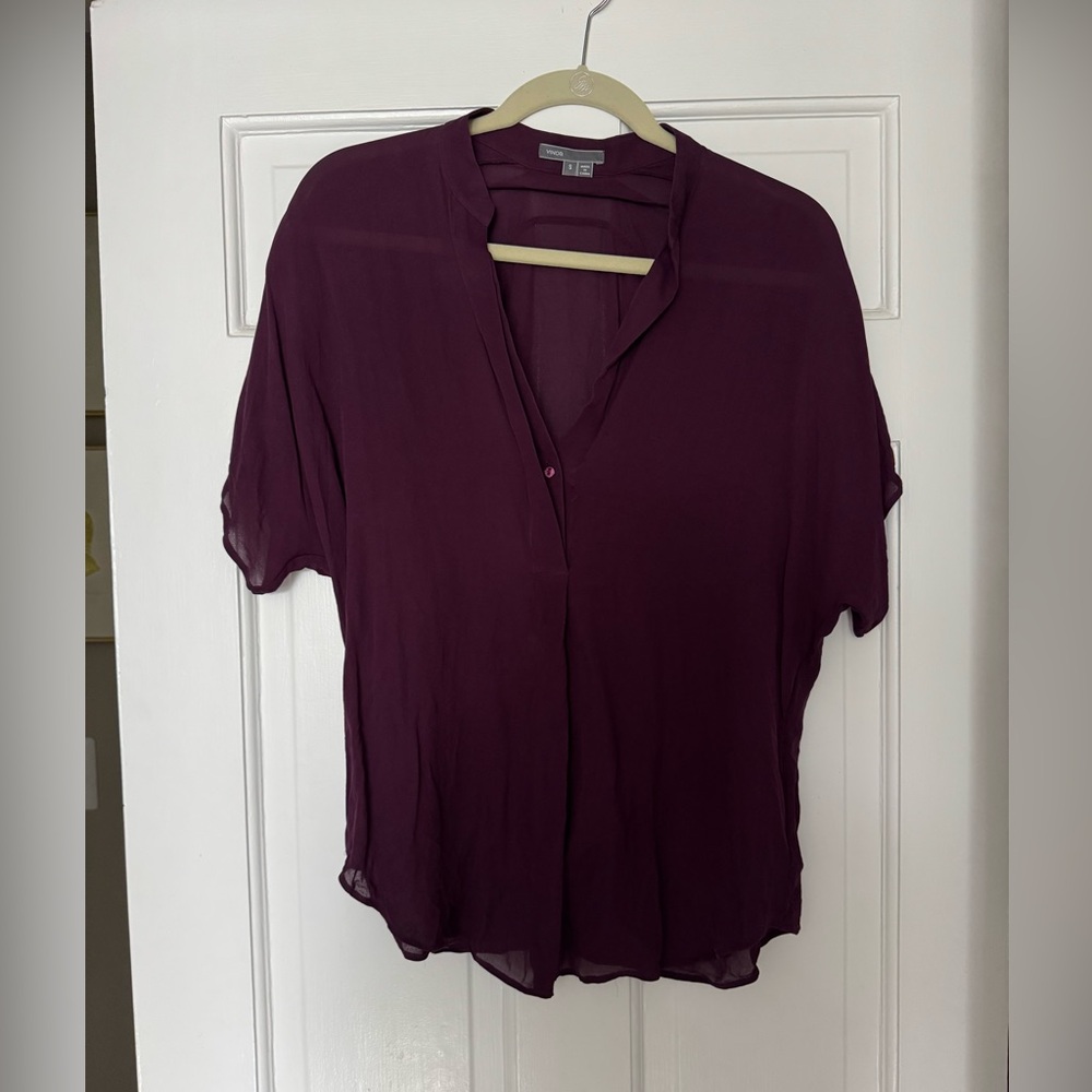 Vince Deep Purple Blouse - Picture 2 of 2